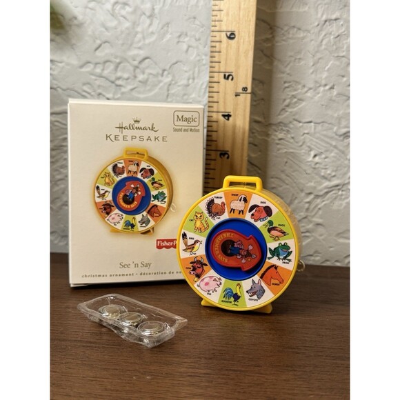 New Hallmark SEE 'N SAY Fisher Price Farm Animals Christmas 2007 Ornament - Picture 2 of 4